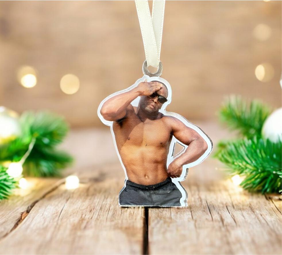 Funny Acrylic Photo Ornament, Custom Picture Christmas Ornament