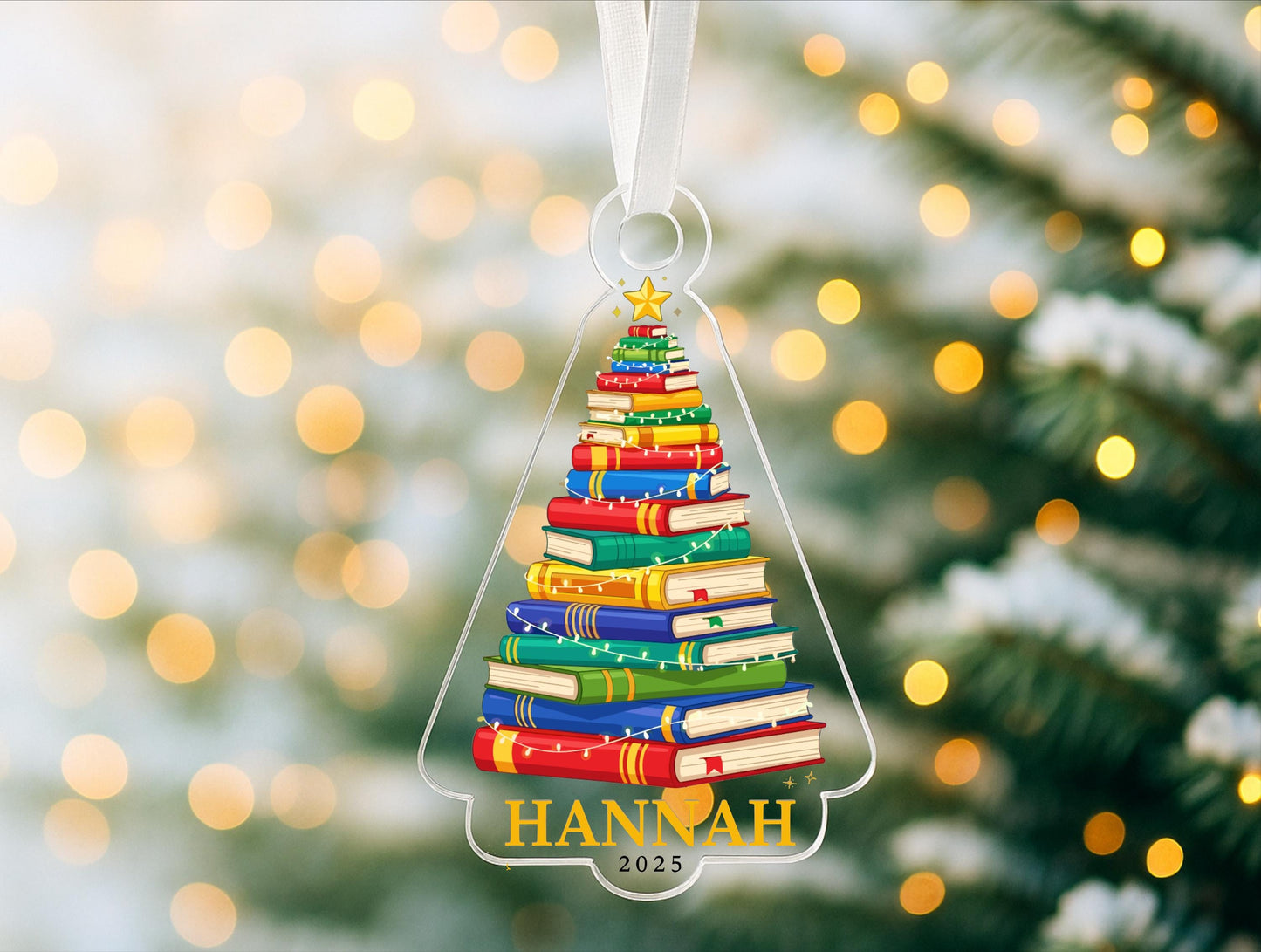 Personalized Teacher Acrylic Christmas Ornaments- 3 Options!