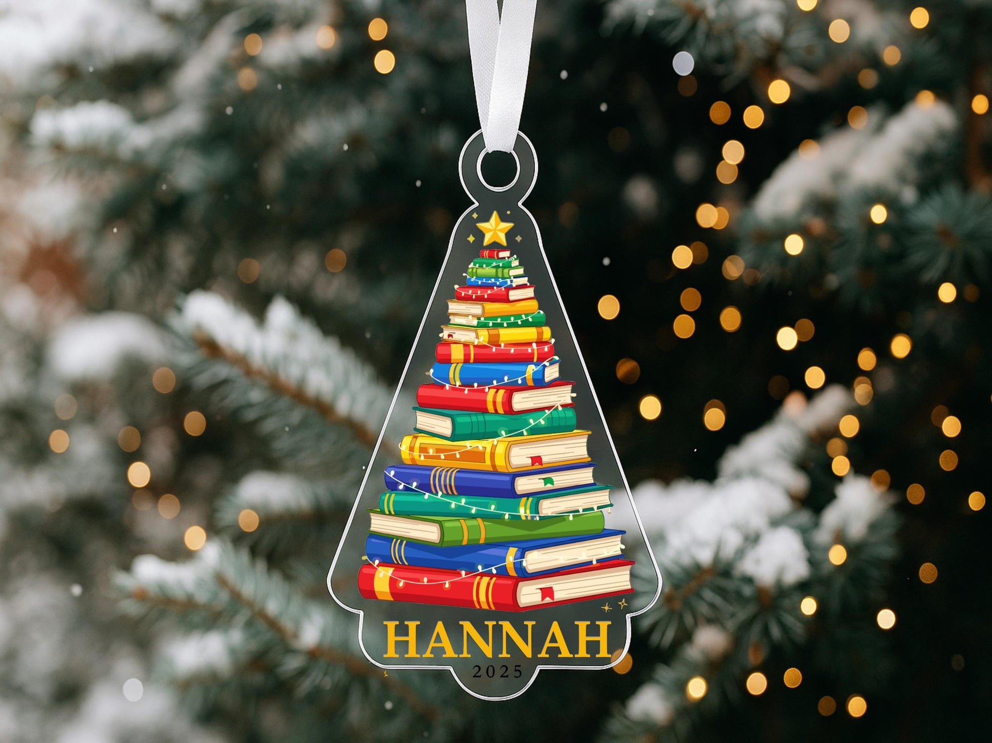 Personalized Teacher Acrylic Christmas Ornaments- 3 Options!