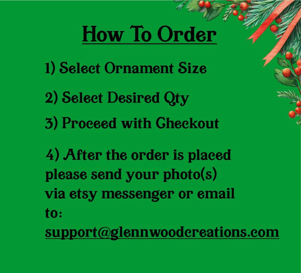 Custom Acrylic Photo Christmas Ornament, Pet & Family Gift