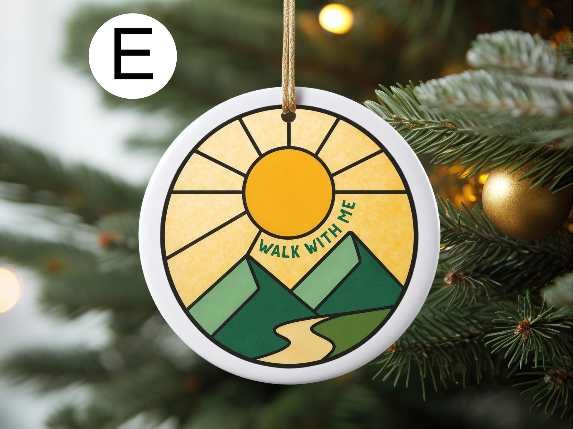 Walk With Me 2026 Youth Theme Porcelain Ornament