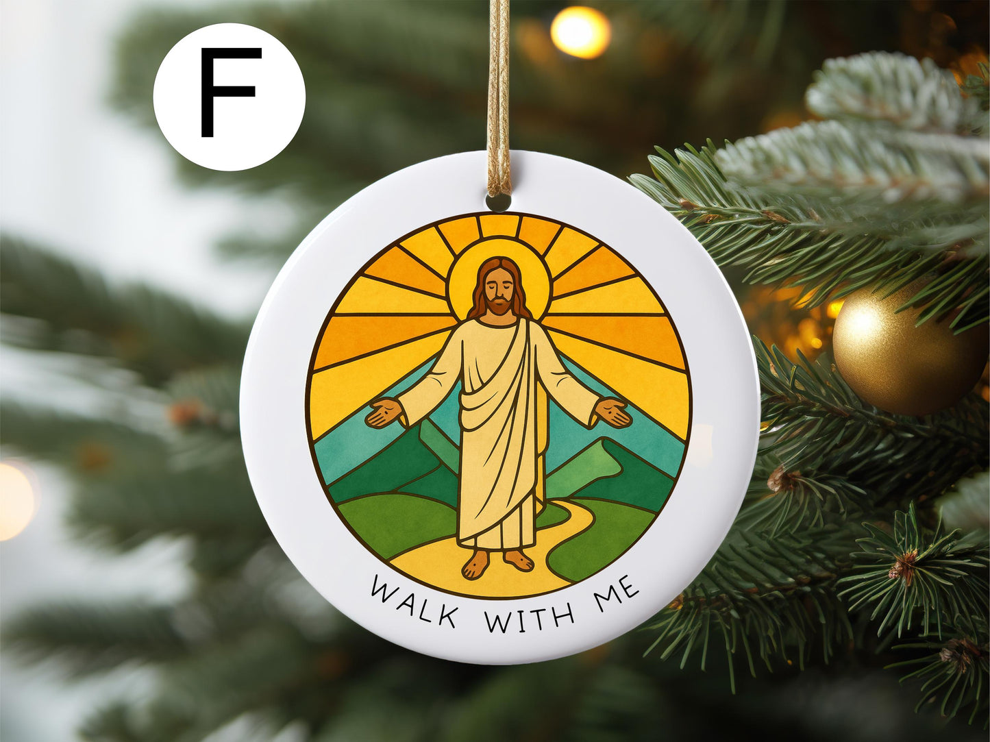 Walk With Me 2026 Youth Theme Porcelain Ornament