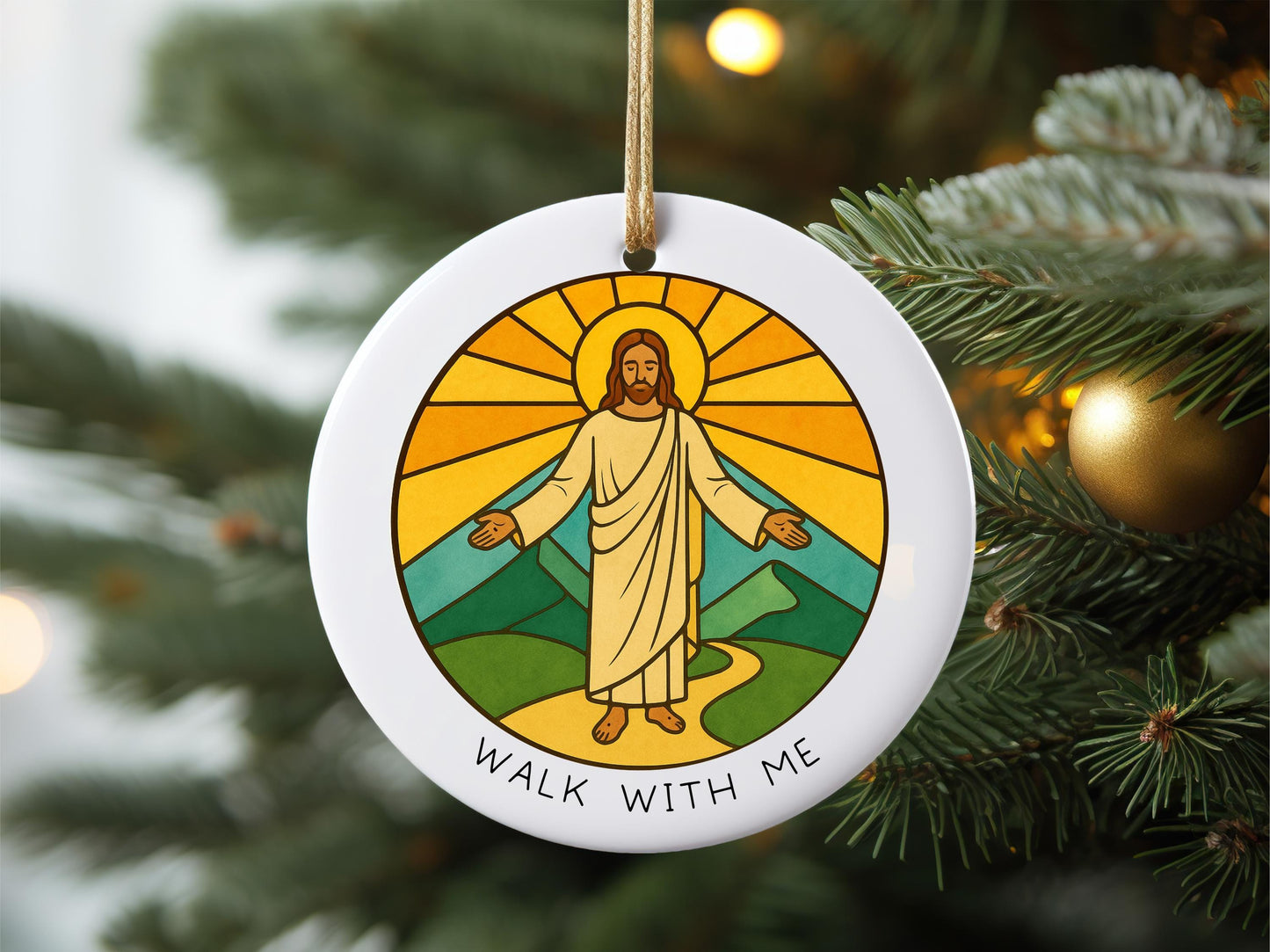 Walk With Me 2026 Youth Theme Porcelain Ornament