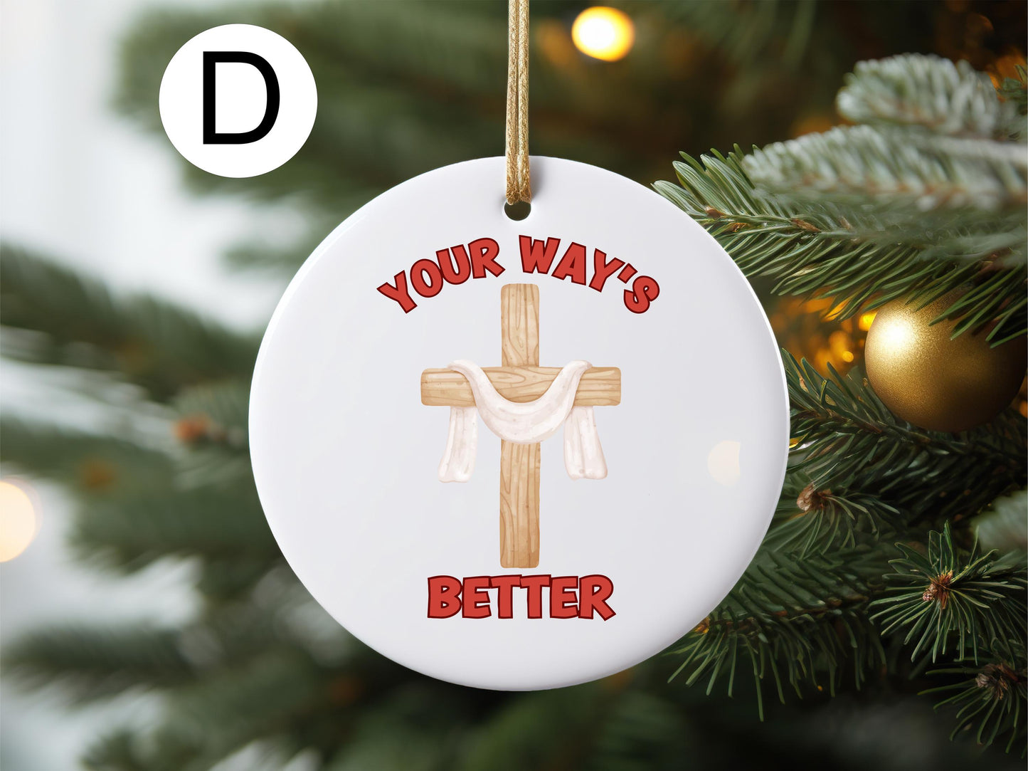 Your Way's Better, Jesus Ornament