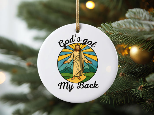 God's Got My Back, Jesus Ornament