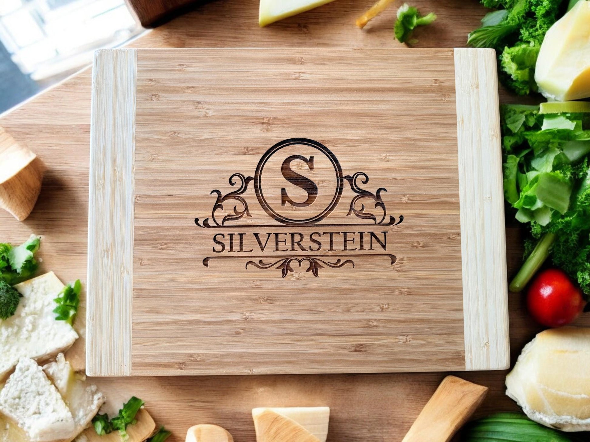 Personalized Cutting Board, Engraved Charcuterie Board, Anniversary Present, Couple Gift