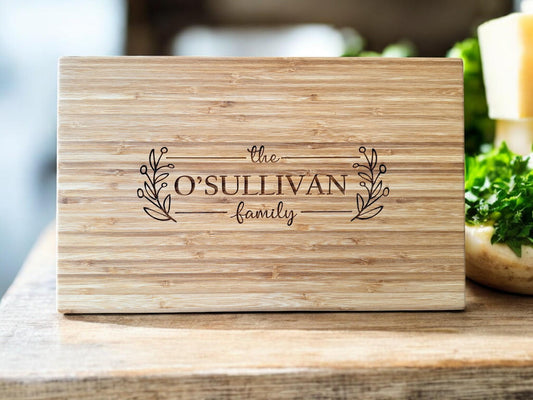 Personalized Cutting Board, Engraved Charcuterie Board, Anniversary Present, Couple Gift