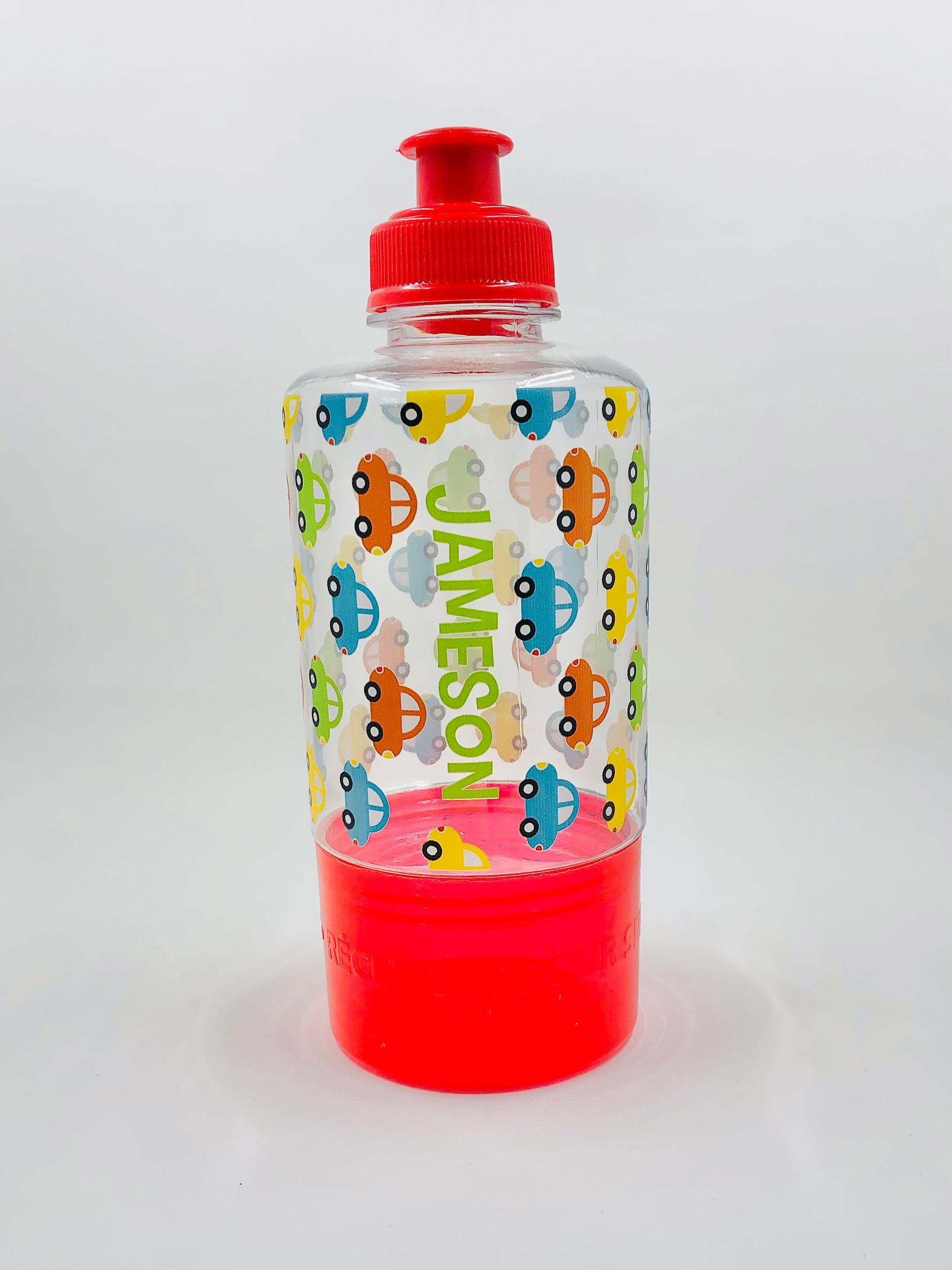 Kids Personalized Summer Water Bottle with Snack Container