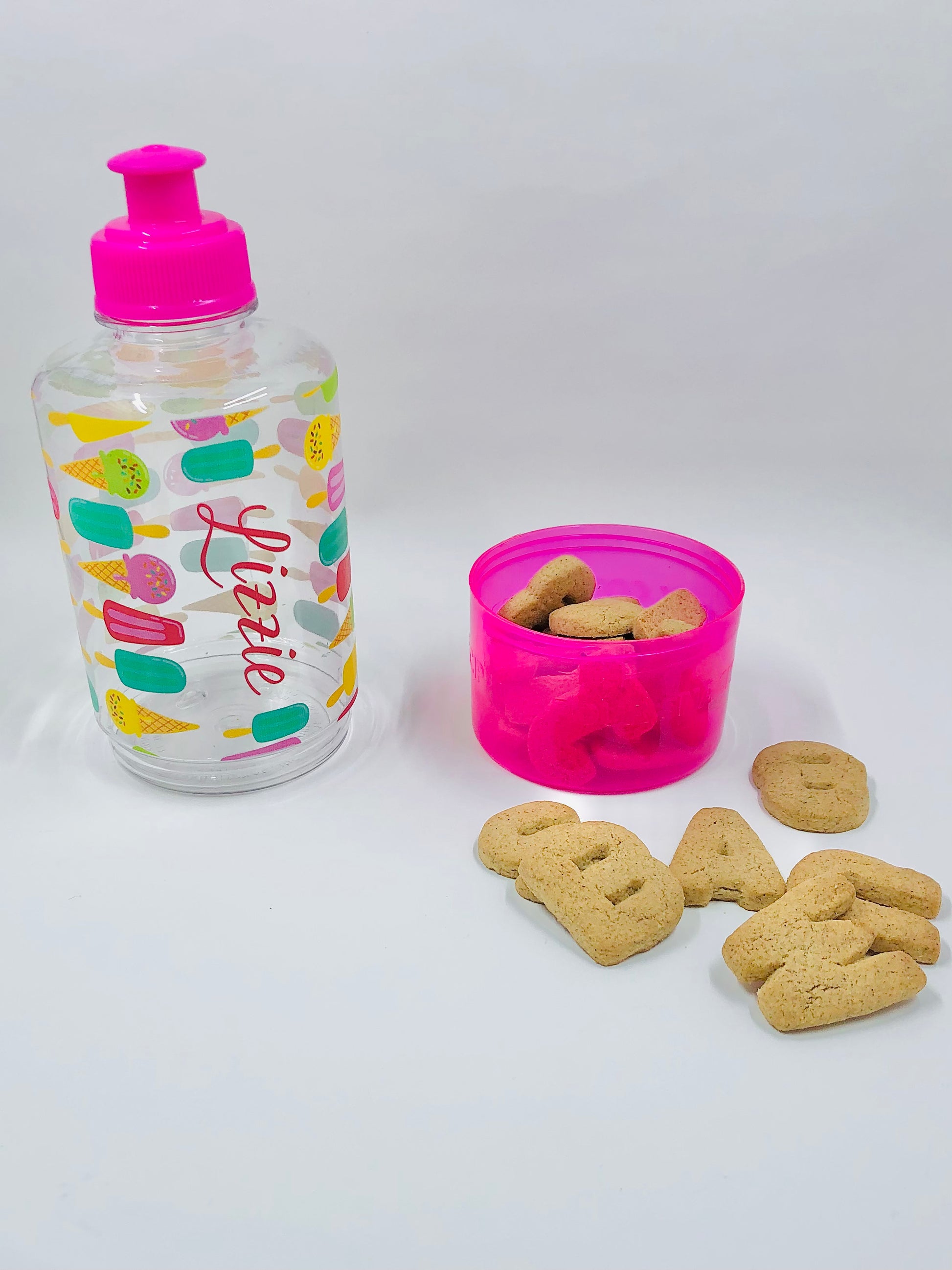 Kids Personalized Summer Water Bottle with Snack Container – Glennwood  Creations