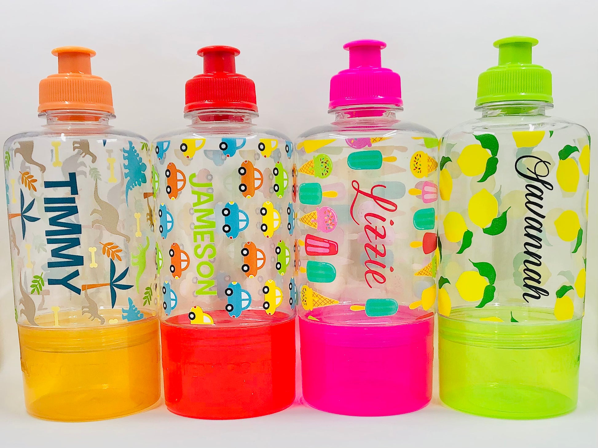 Kid's Water Bottle, Clear Water Bottles With Removable Snack Compartment,  Custom Water Bottle for Kids, Back to School Water Bottle 