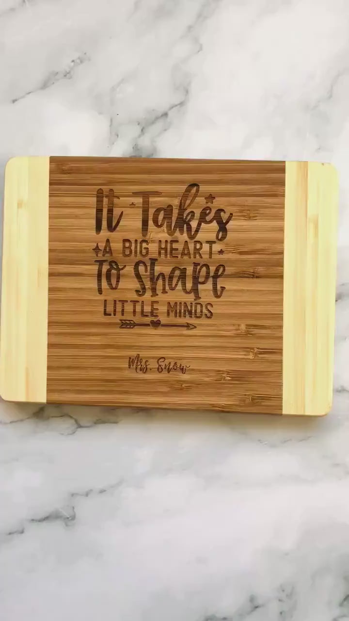 Personalized Teacher Appreciation Cutting Board