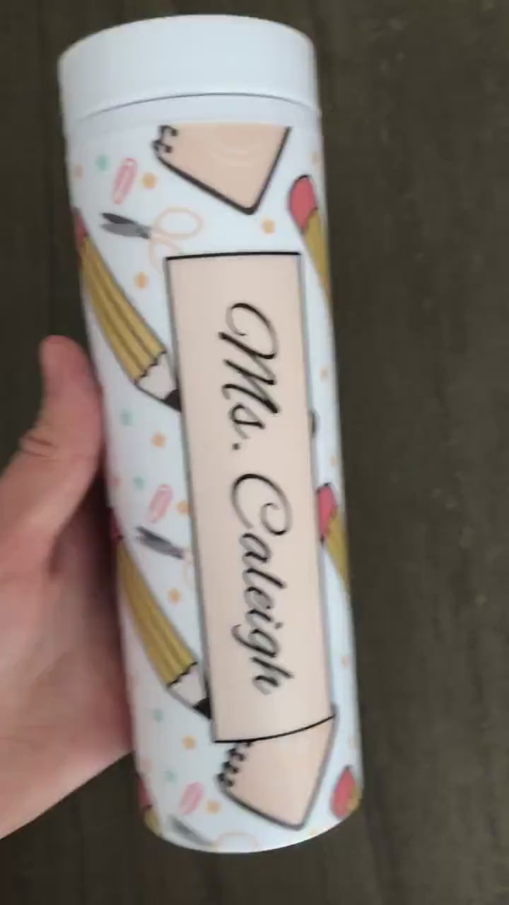 Monogrammed Back to School Teacher Appreciation Gift