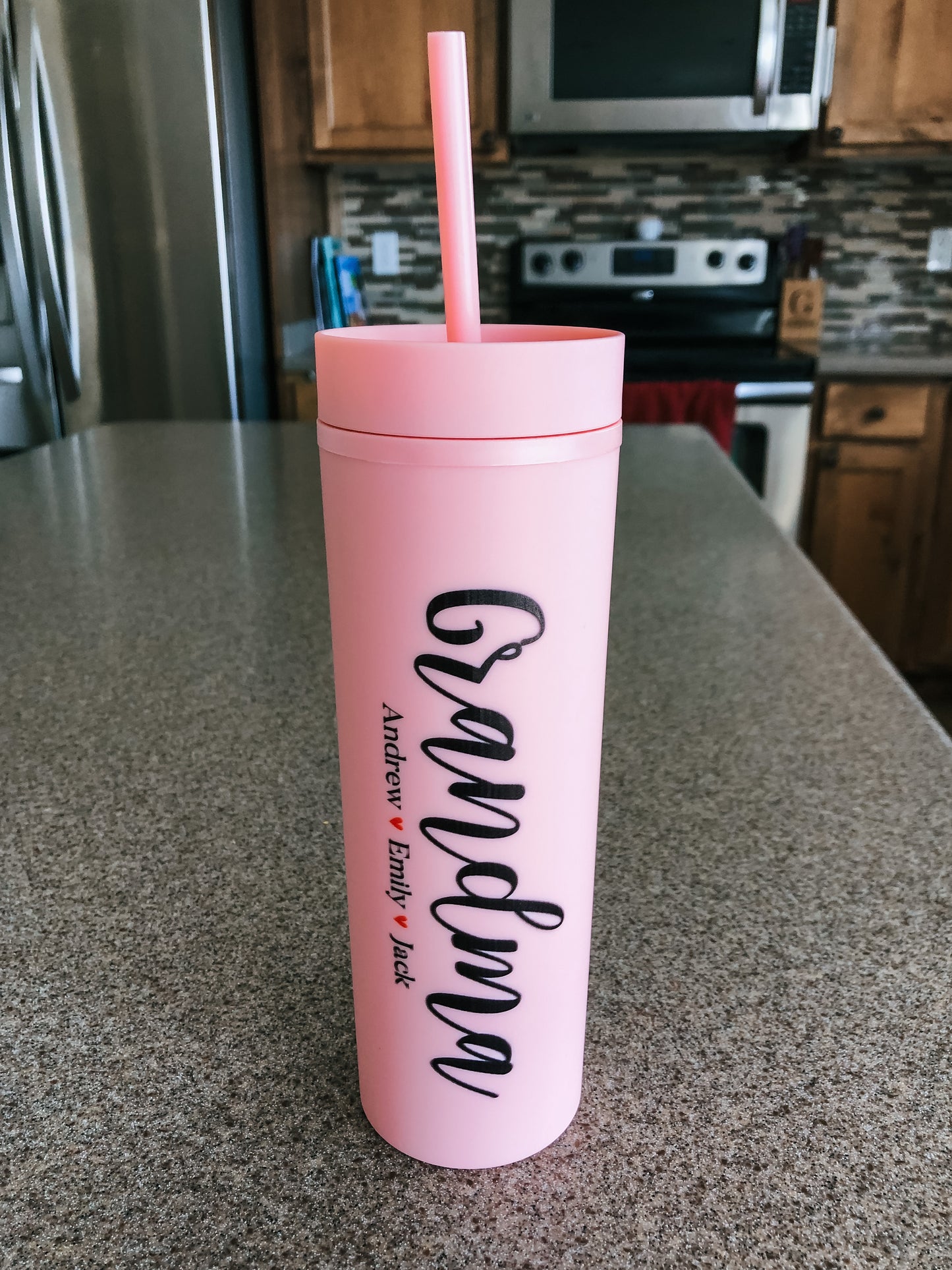 Personalized Mother's Day 16 oz. Matte Pastel Skinny Tumblers with Lid –  Glennwood Creations