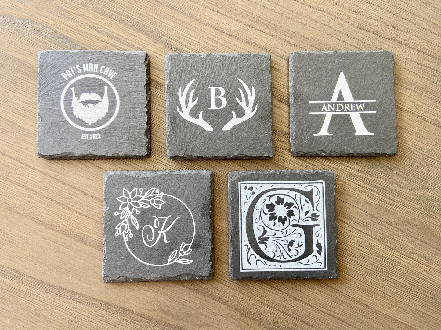Personalized Slate Stone Coasters