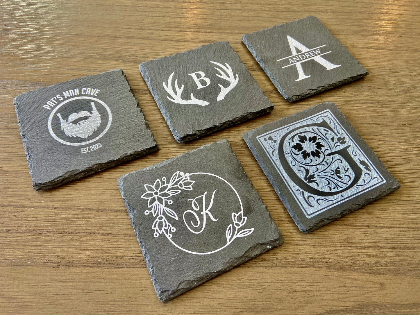Personalized Slate Stone Coasters