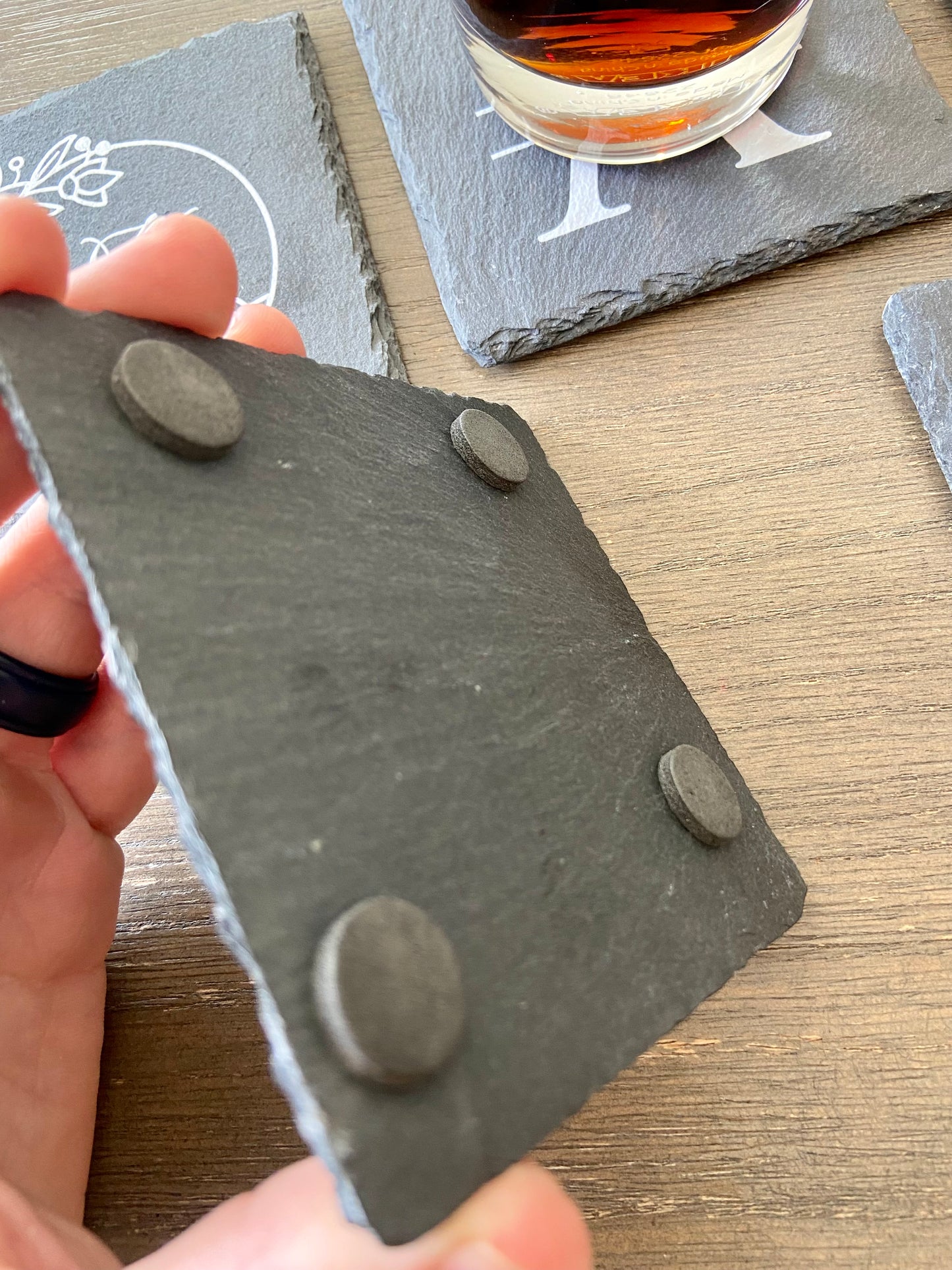 Personalized Slate Stone Coasters
