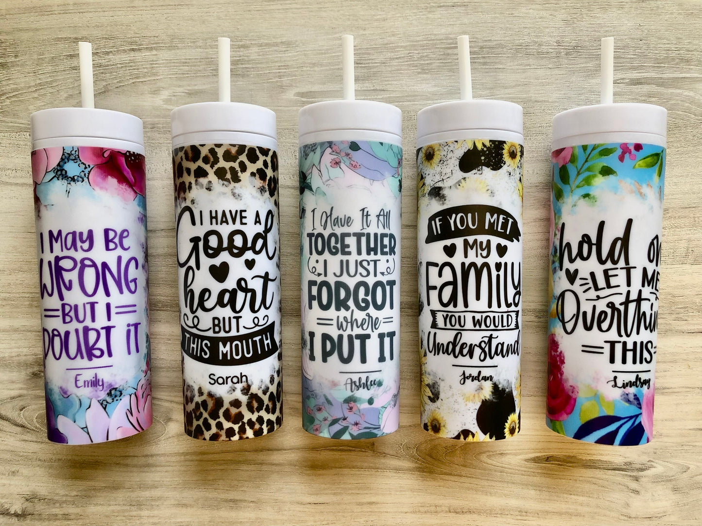 Sassy Skinny Tumbler | Funny Personalized Water Bottle | Adult Humor Tumbler