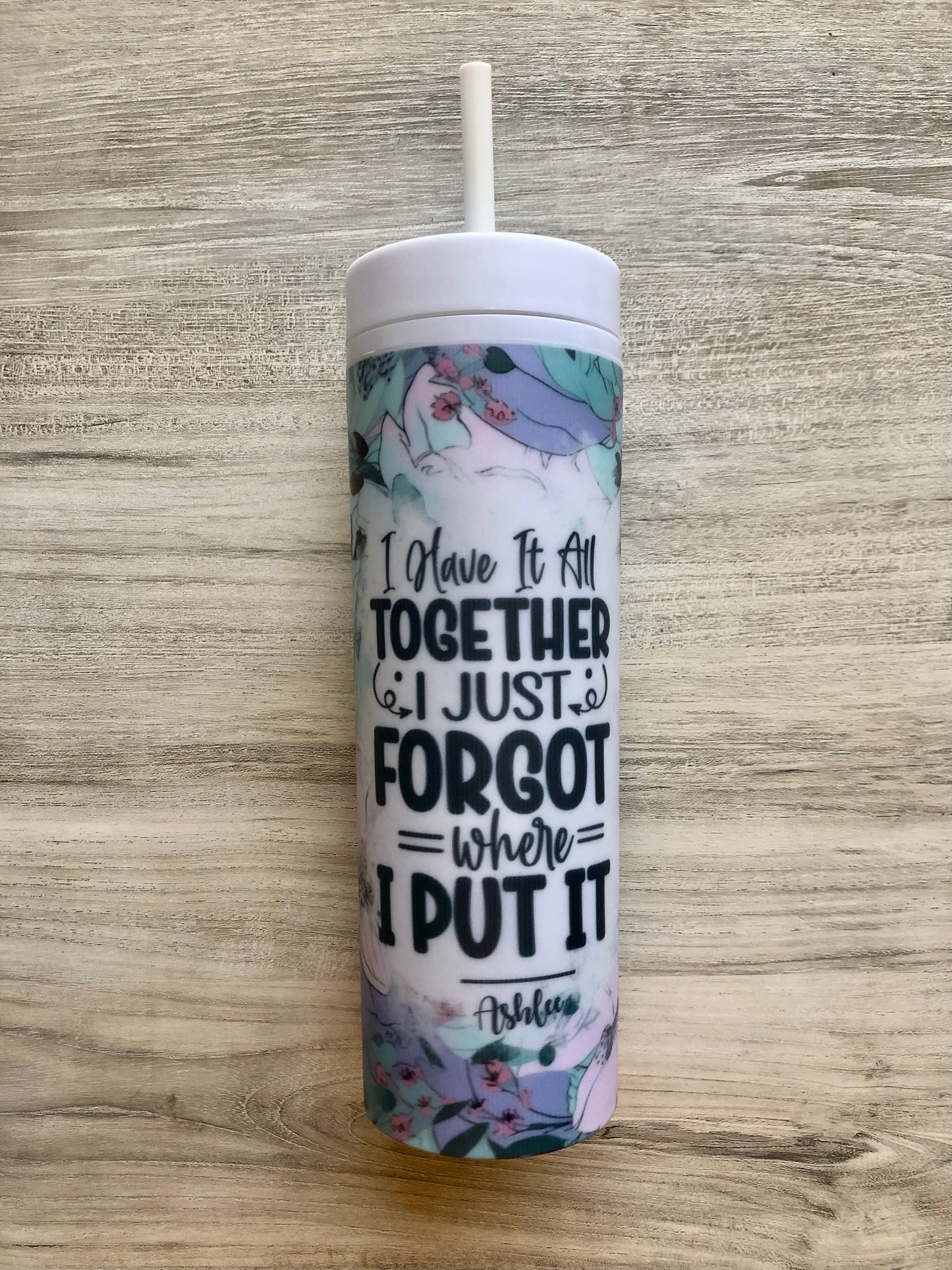 Sassy Skinny Tumbler | Funny Personalized Water Bottle | Adult Humor Tumbler
