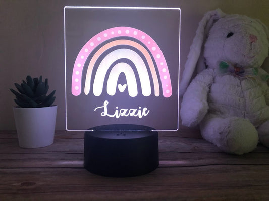 Monogrammed Custom Name Light | Personalized Bedroom LED Night Light | Light Up Sign | Nursery Decor