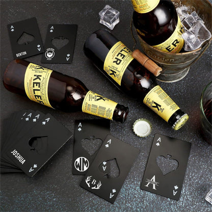Stainless Steel Custom Card Bottle Openers