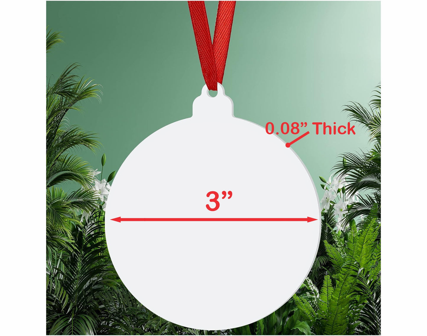 Personalized Grinch Inspired Christmas Ornament