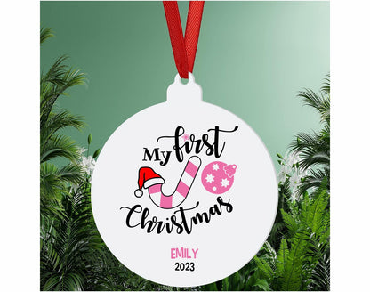Personalized Baby's First Christmas Ornament 2023