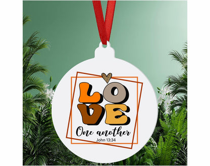 Christian Quotes Christmas Ornament